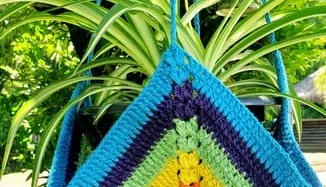 Cestinha / Suporte para Vaso em Crochê