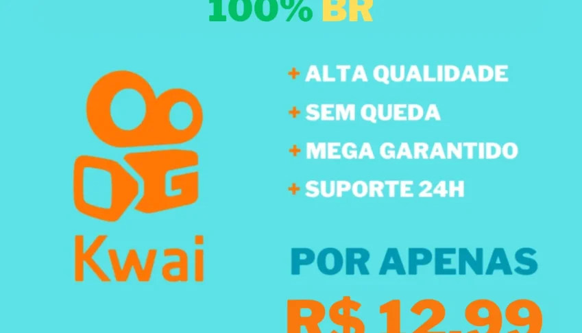 1.000 Seguidores 100% Brasileiros no Kwai