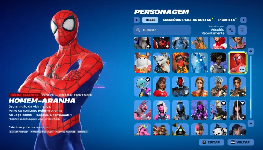 Conta Fortnite | 191 Skins | Spider-Man | Entrega automática