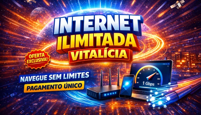 Internet Ilimitada Vitalícia – Navegue Sem Limites Pagamento
