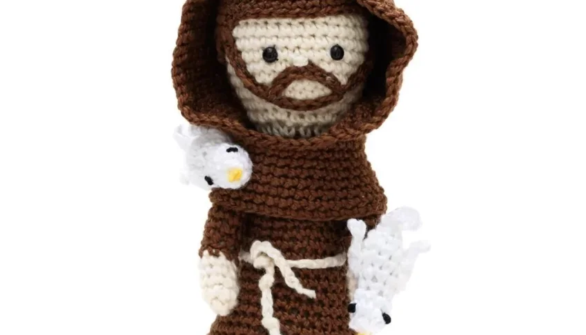 São Francisco de Assis em Amigurumi