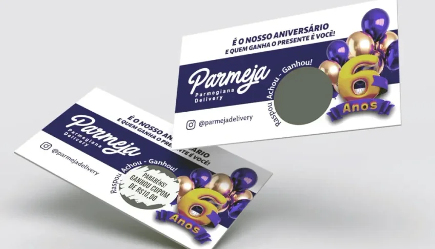 100 Raspadinhas em Papel Fotográfico - Entrega Rápida