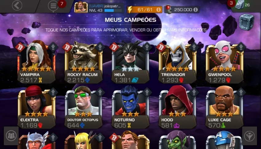 Perfil nível 43