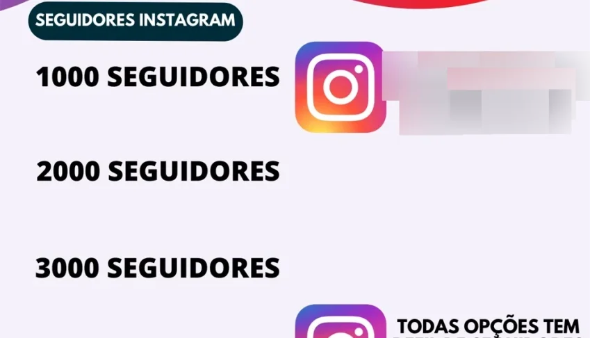 [Promoção] 1K Seguidores Instagram por apenas R$6.00