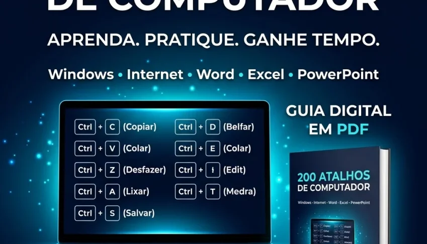 200 Atalhos de Computador: Guia Completo para Windows, Inter