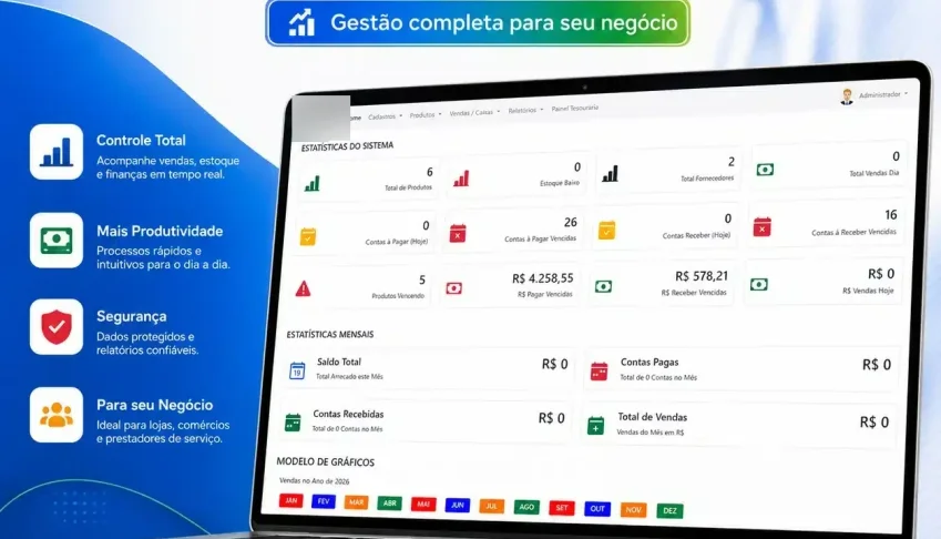 PDV MASTER — Gestão Completa para seu Negócio Script PHP Cód