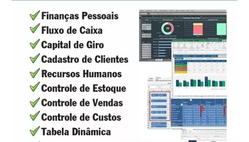 Pack Excel de Planilhas