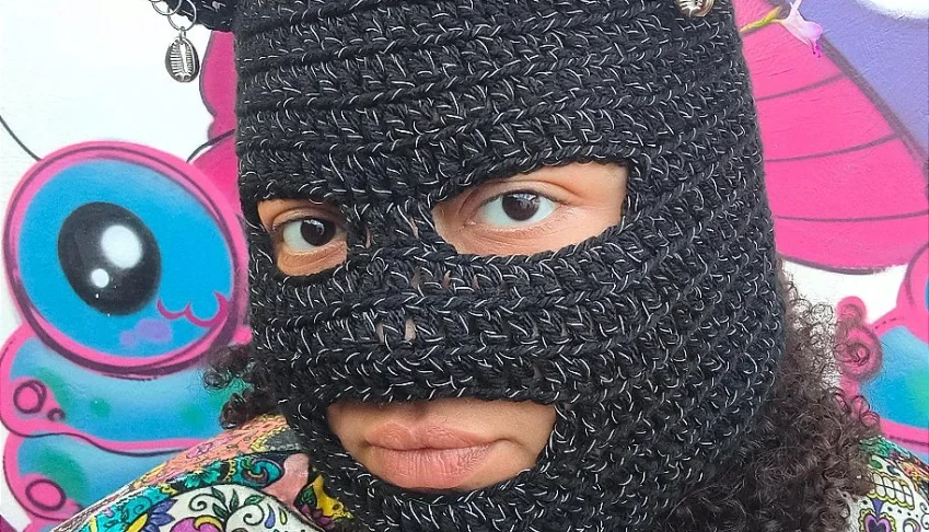 Balaclava cat gray