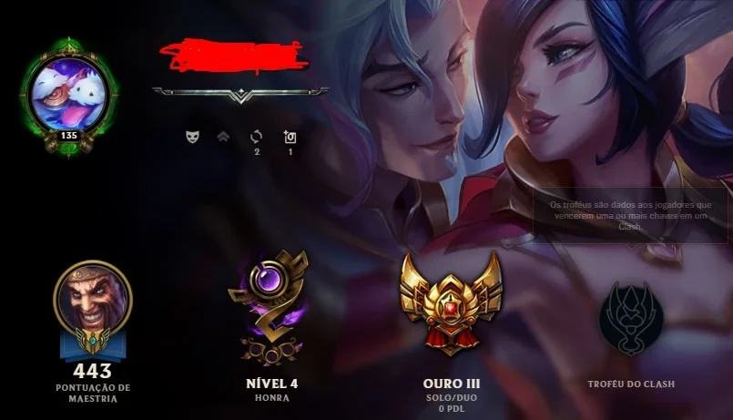Conta ouro 3 , Todos os champs e 44500 rp de skins