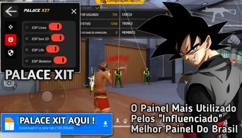 Free Fire Painel Insane XIT Android, Ios e Emulador