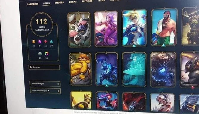 Conta Platina 112 TOP skins !