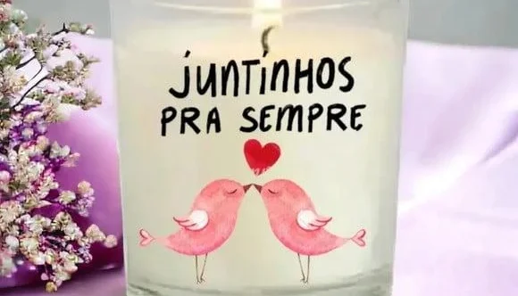 Vela Perfumada Personalizada Dia dos Namorados