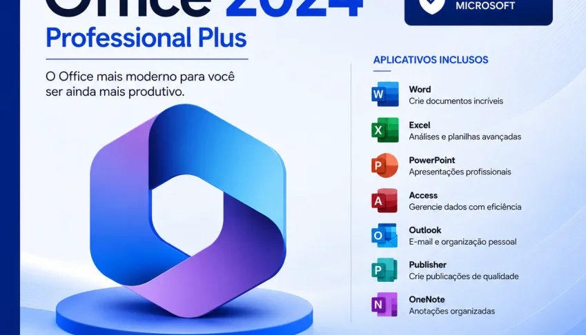 ⭐ Office 2024 Pro Plus Original + Nota Fiscal