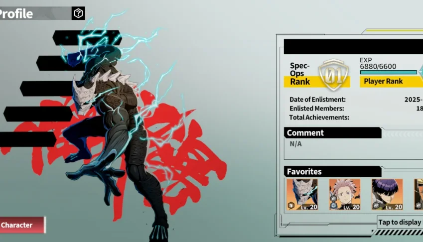 Conta no KAIJU no.8 Mobile