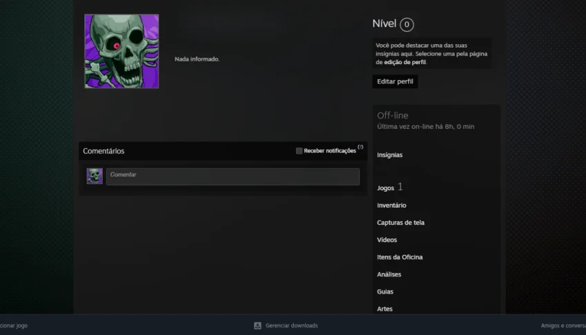 Vendo Conto Steam Com 6,5 De Serviço