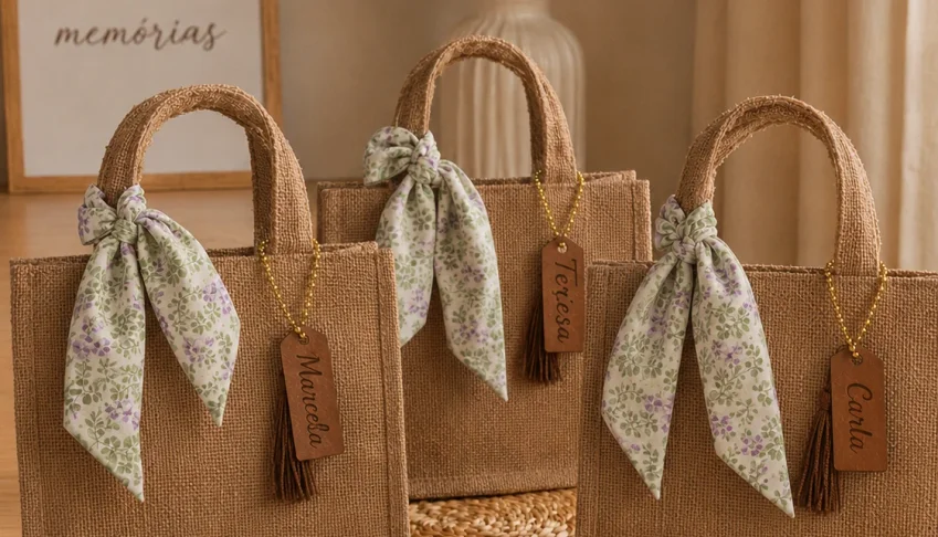 Bolsa Milão Sintético Caramelo para Madrinhas de Casamento