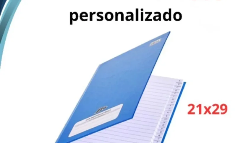Caderno Brochura A4 com Capa Personalizada