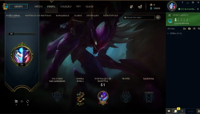 Conta LVL 30