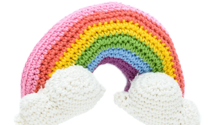 Arco-Íris Pequeno em Amigurumi