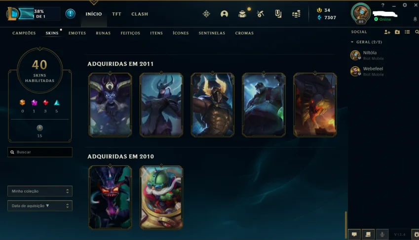 Conta Com Skin Do Corki Ovni - Só 1% Dos Jogadores Tem Ela