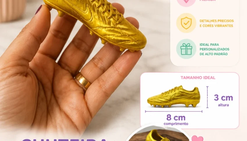 Aplique 3D chuteira