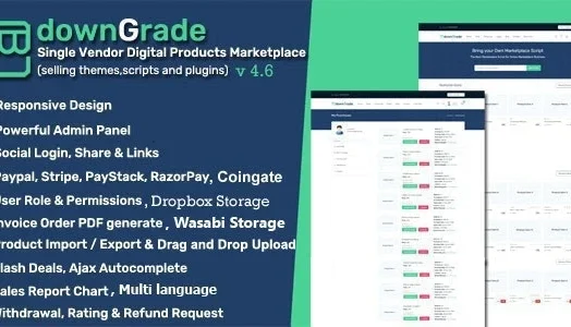 DownGrade - Saas - Digital Marketplace - Plataforma Digital