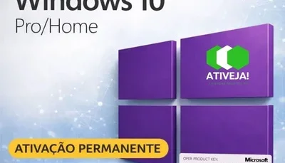 Windows 10 pro 32 / 64 bits vitalício