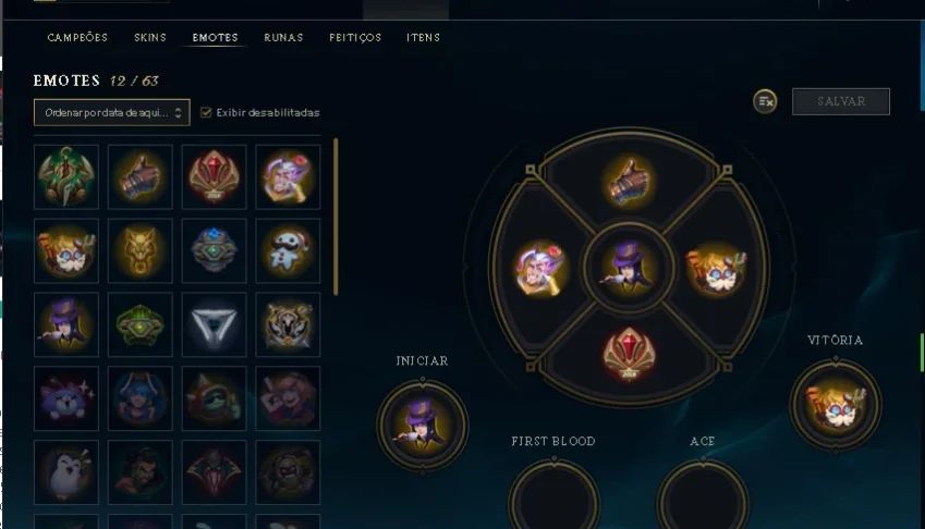 Conta no lol de 2013/ diamante 5/ 83 skin