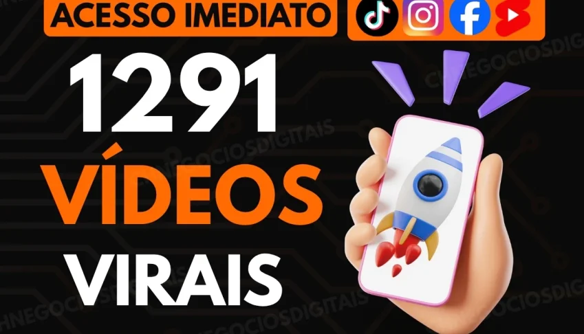 Mega Pack 1291 Vídeos Virais Verticais - Reels TikTok Shorts