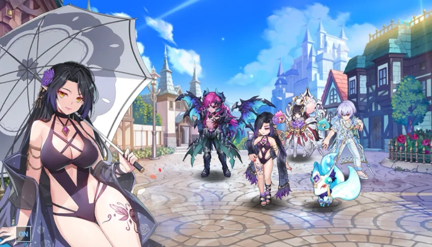 VConta Grand Chase Mobile + Elesis S e Arme S + Trajes