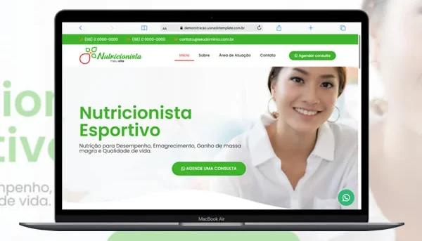 Template site para nutricionista editável