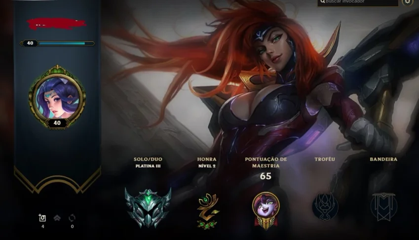 Platina 3, 100+ skins, 24 campeos