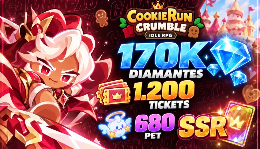 Contas CookieRun: Crumble - Idle RPG | 183K Gemas