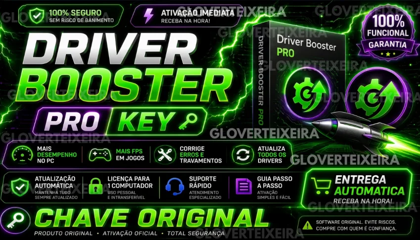Licença Driver Booster 13.5 PRO – Entrega automatica!!!