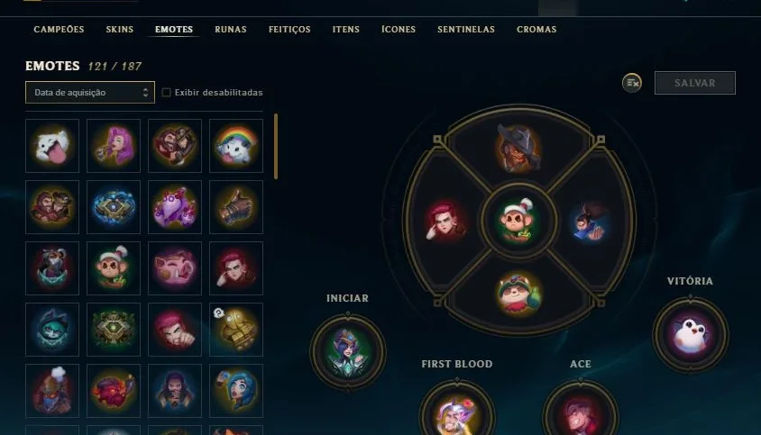 Conta de LoL- All Champs - 225 skins-100kEA-Platina