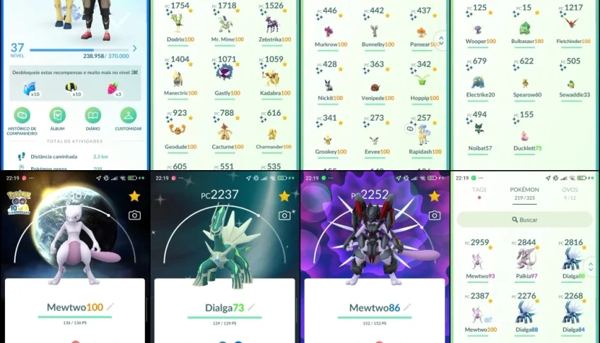 Pokémon Go LVL 37 | 29 Shundos | Mewtwo 100% | Q205