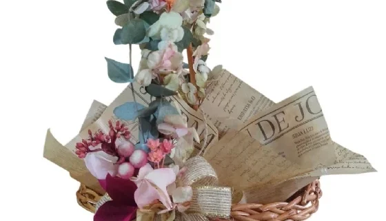 Mini Cesta de Florista decorada