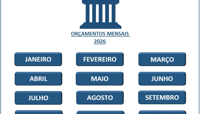 Planilha de Orçamento Mensal —Controle Total das Suas Contas