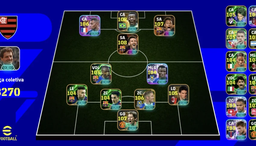 Conta eFootball 3270+ Braaba, Só Epicos e Lendas!!