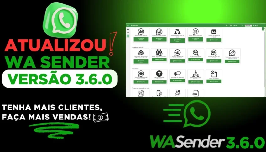 WaSender 3.6 + Chave de ativação