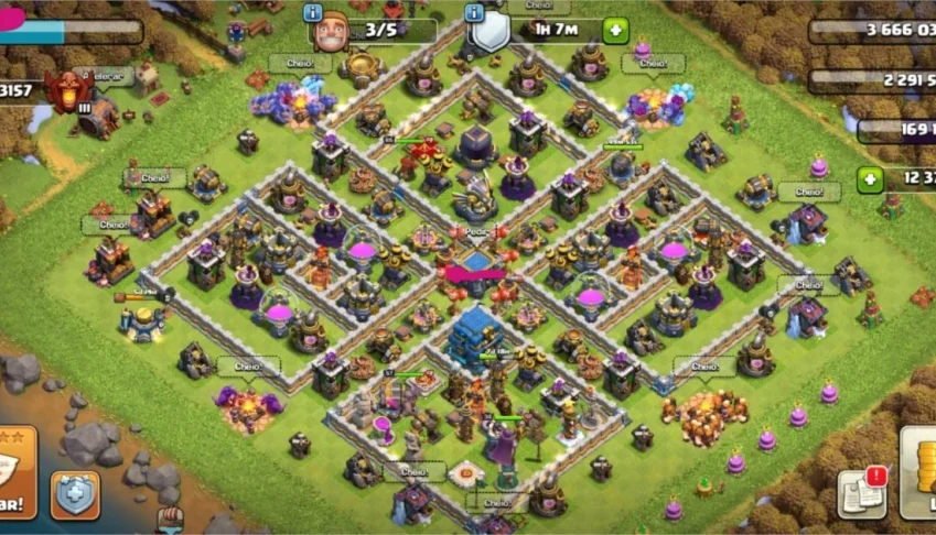 Conta Clash of Clans - CV 12 com 12.400 gemas