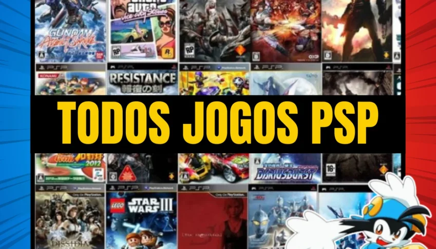 Emulador de PSP para PC + Coleção Completa de Jogos!