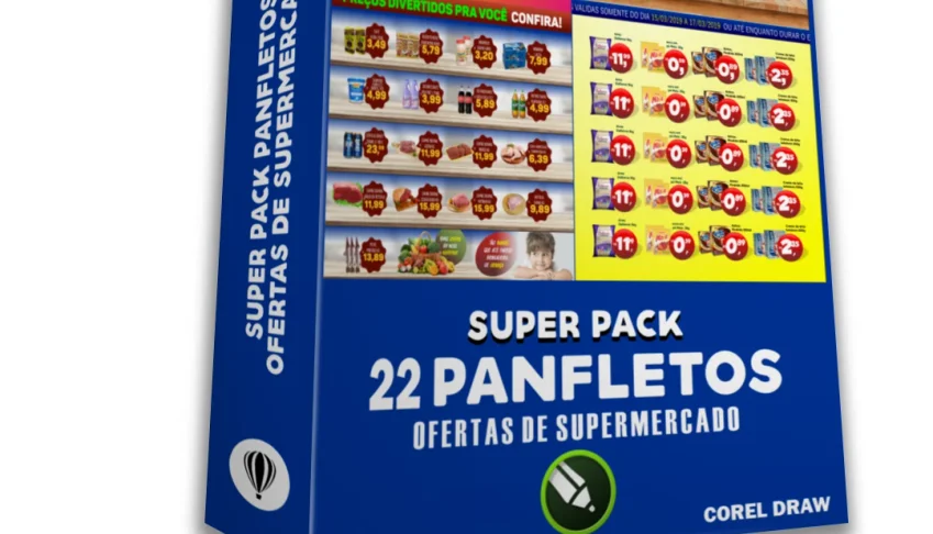 Panfletos Supermercado Editável Corel Draw 22 Artes