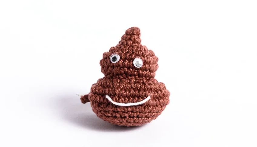 Chaveiro Emoji pequeno em amigurumi