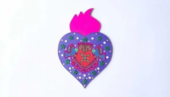 Enfeite de Parede Divino Roxo