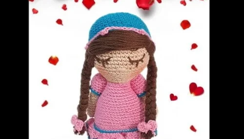 boneca camila sonhadora amigurumi (personalizados)