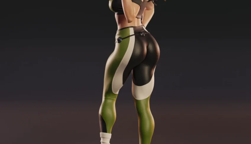 Sonya Blade 3D - Arquivo .Stl Para Impressão 3D