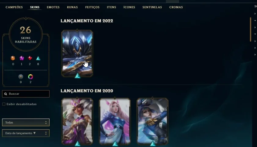 Conta gold 11k essência laranja + espólios