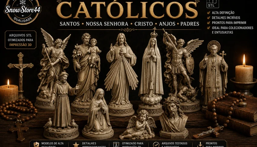 ✝️ Pack STL's Católicos Premium