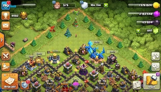 CONTA CLASH OF CLANS CV 12